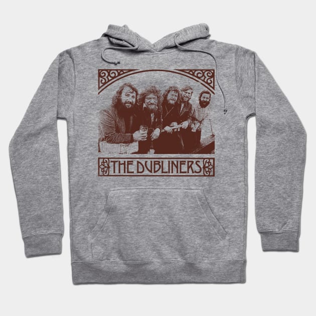 The Dubliners - Vintage Style Original Design Hoodie by feck!